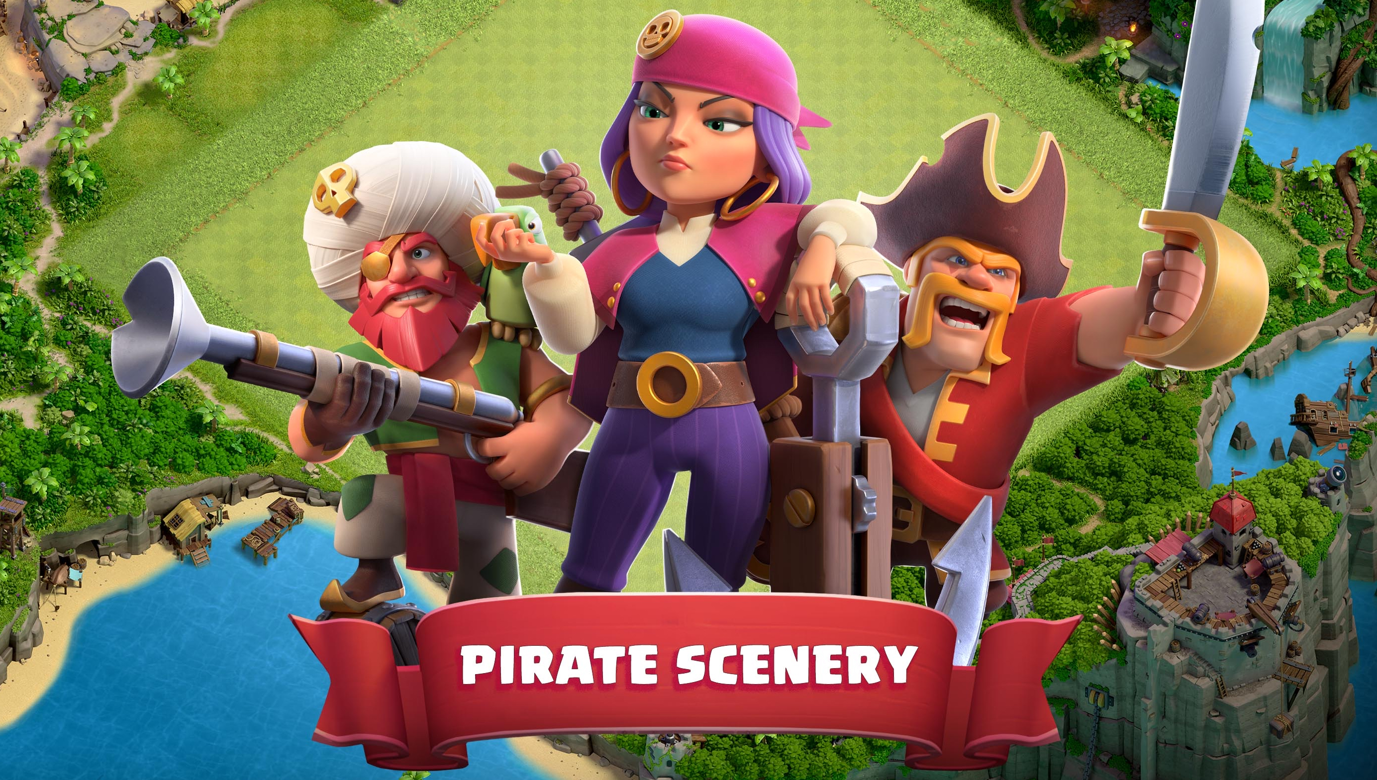 New Pirate Scenery Available + Free Giveaway! | House of Clashers | Clash  of Clans News and Sneak Peeks